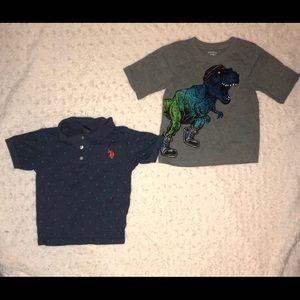 Boys long & short sleeve shirts (3t)